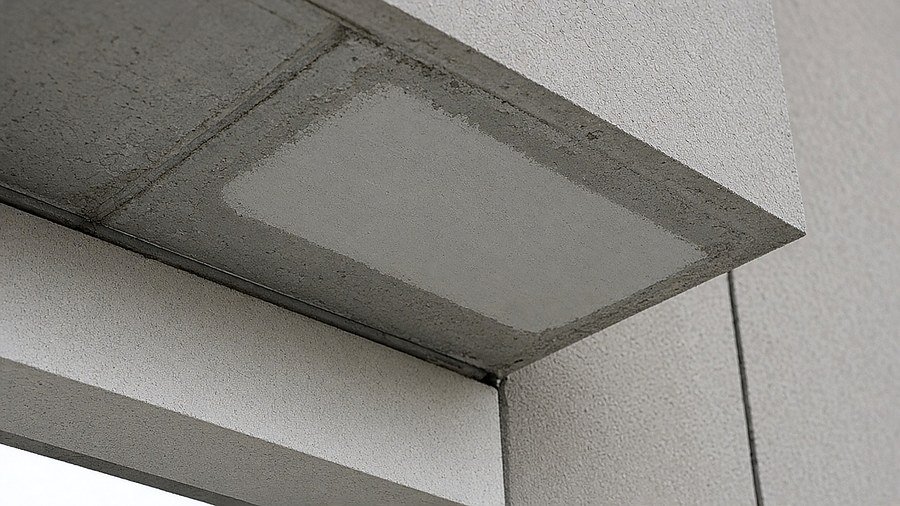 Concrete repair on a well-kept surface